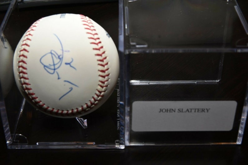 John slattery signed autographed rawlings baseball