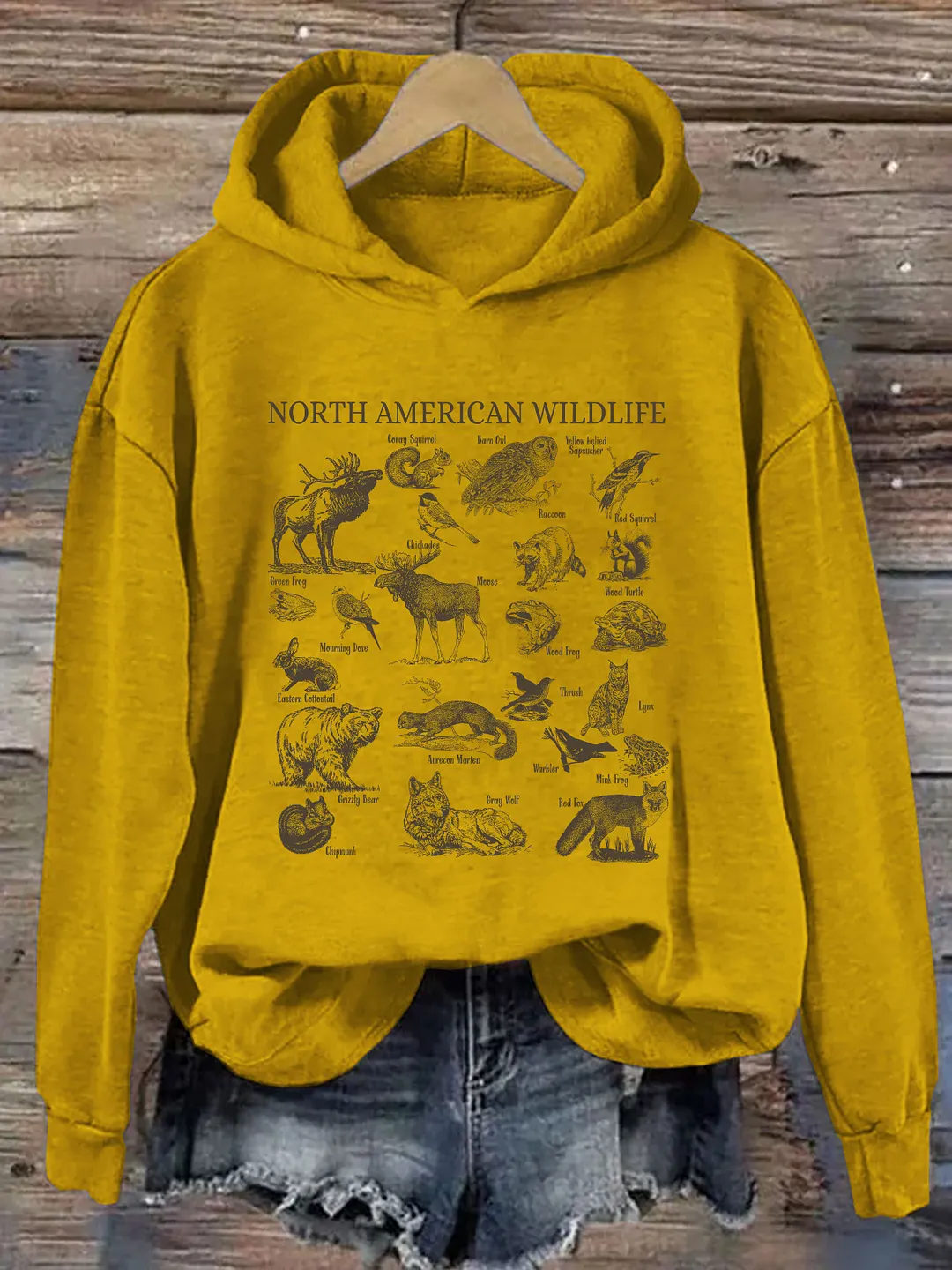North American Wildlife Hoodie