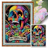 Halloween Skeleton-11CT Stamped Cross Stitch 50*70cm/19.69*27.56in(Big Size)