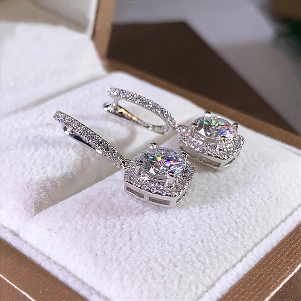 Square drop earrings