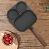 3 in 1 Omelet Pan Nonstick Frying Grill Pan for Burger Egg Ham Pancake Cookware