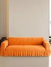 Sofa Cover with Elastic Bottom & Skirt Cushion Couch Cover for Living Room Hotel