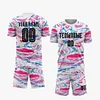 Soccer Jersey Sets Sublimation Soccer Wear for Men's Practice Football Shirts Custom Football Sportswear Soccer Team Uniform