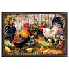 Vintage Poster - Farm Chickens-11CT Stamped Cross Stitch 40*60cm/15.75*23.62in tapestrymarket