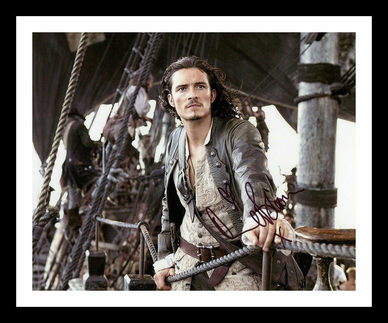 Orlando Bloom - Pirates of the Caribbean Autographed Signed & Framed Photo Poster painting