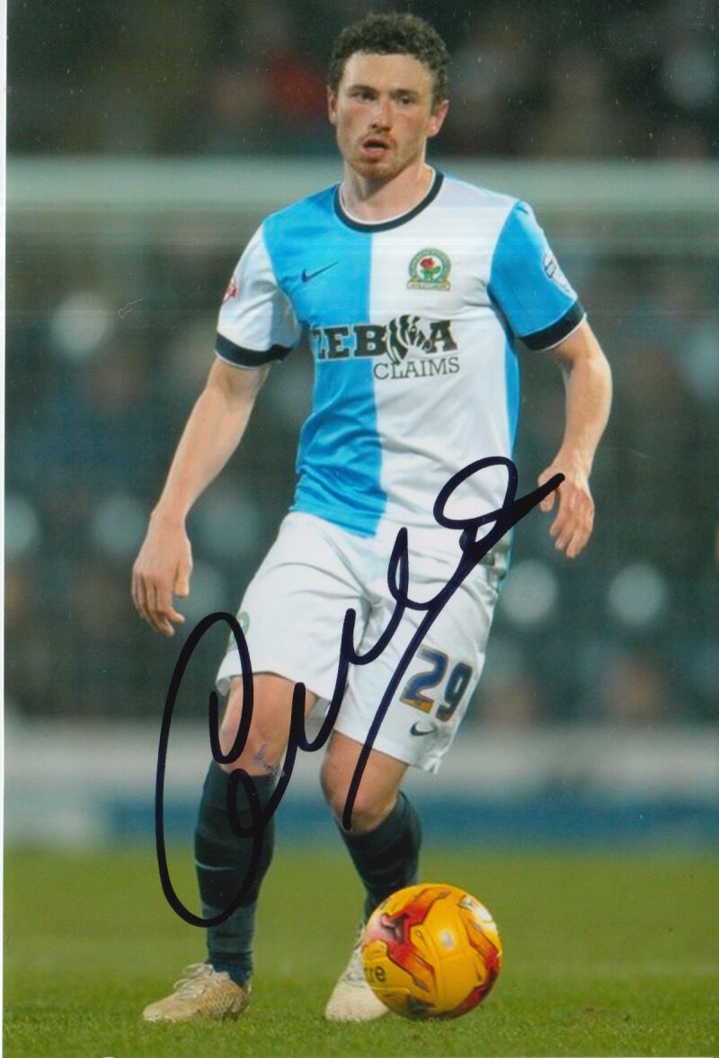 BLACKBURN ROVERS HAND SIGNED CORRY EVANS 6X4 Photo Poster painting.