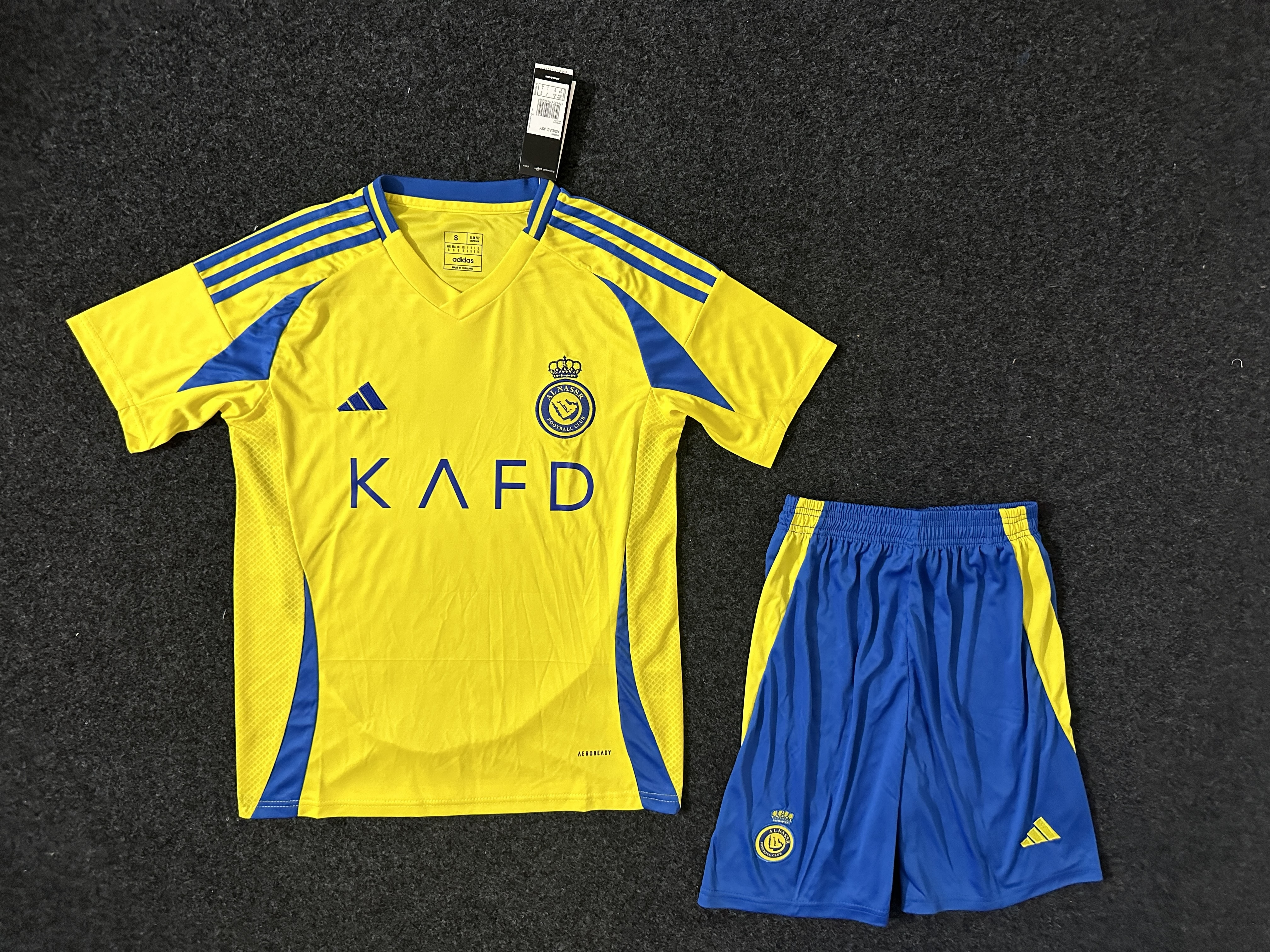 24/25 Al-Nassr Home Kids Kit Football Shirt Thai Quality
