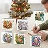 12Pcs Birdcage DIY Diamond Painting Greeting Card Kit for Adults Holiday Gifts