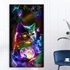 (40*70cm)Cat - Full Round Drill Diamond Painting