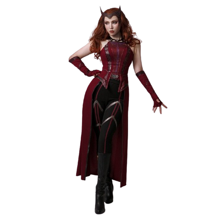 Wandavision Outfit Scarlet Witch Halloween Carnival Suit Cosplay Costume