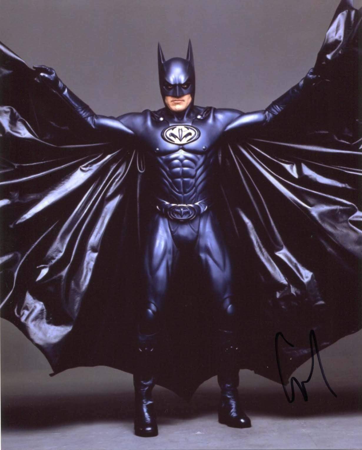 ACTOR George Clooney BATMAN autograph, In-Person signed Photo Poster painting