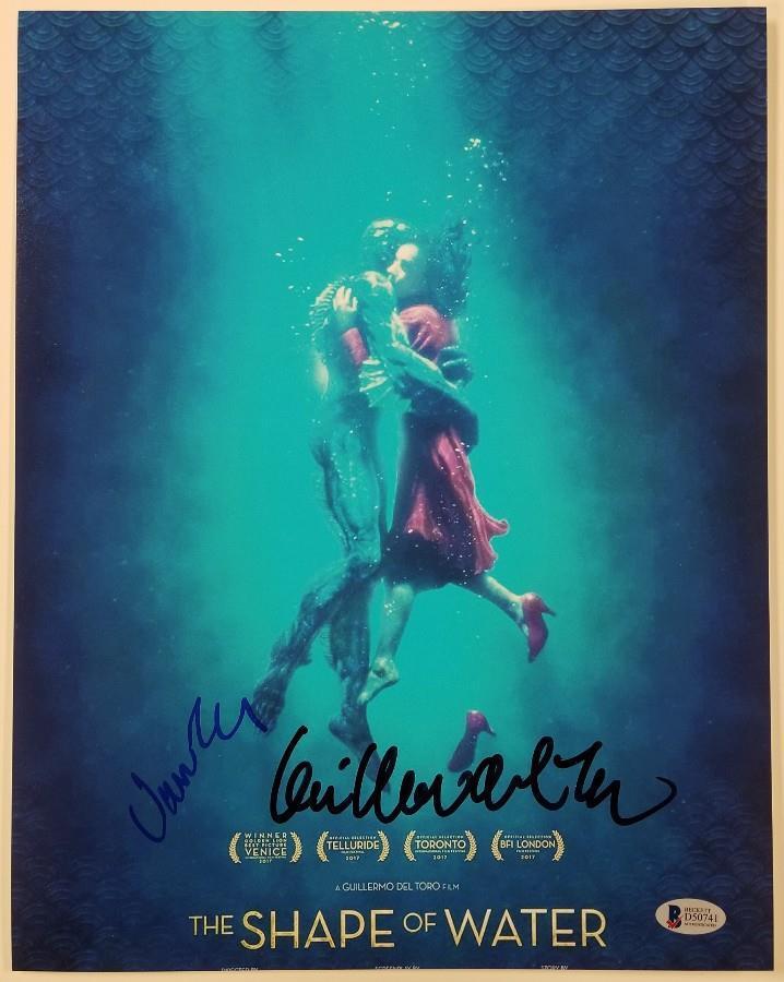 GUILLERMO DEL TORO + VANESSA TAYLOR Shape of Water 11x14 Photo Poster painting 1 Beckett BAS COA