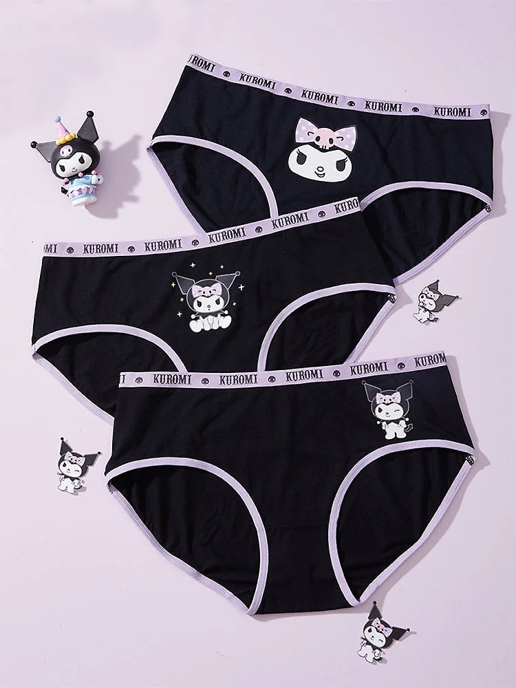 Kuromi Cartoon Underwear 3 PieceSet SP17180