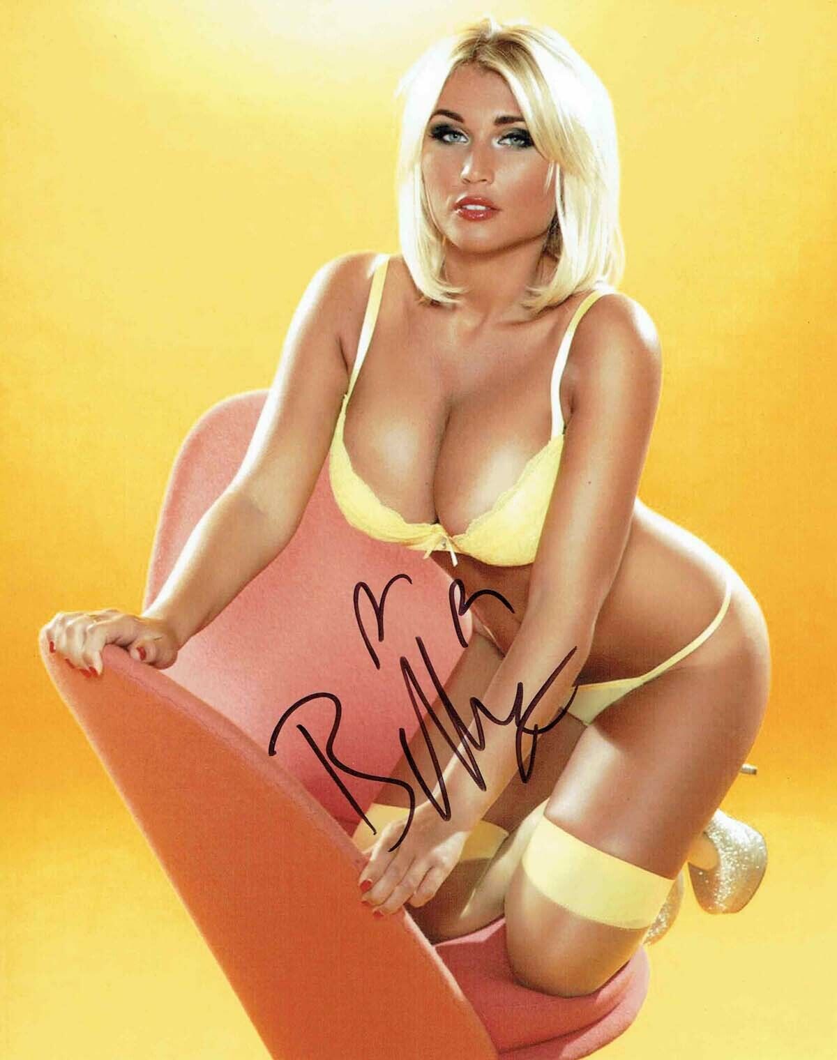 Billie FAIERS SIGNED Autograph Glamour Model SEXY Underwear Photo Poster painting 1 AFTAL COA