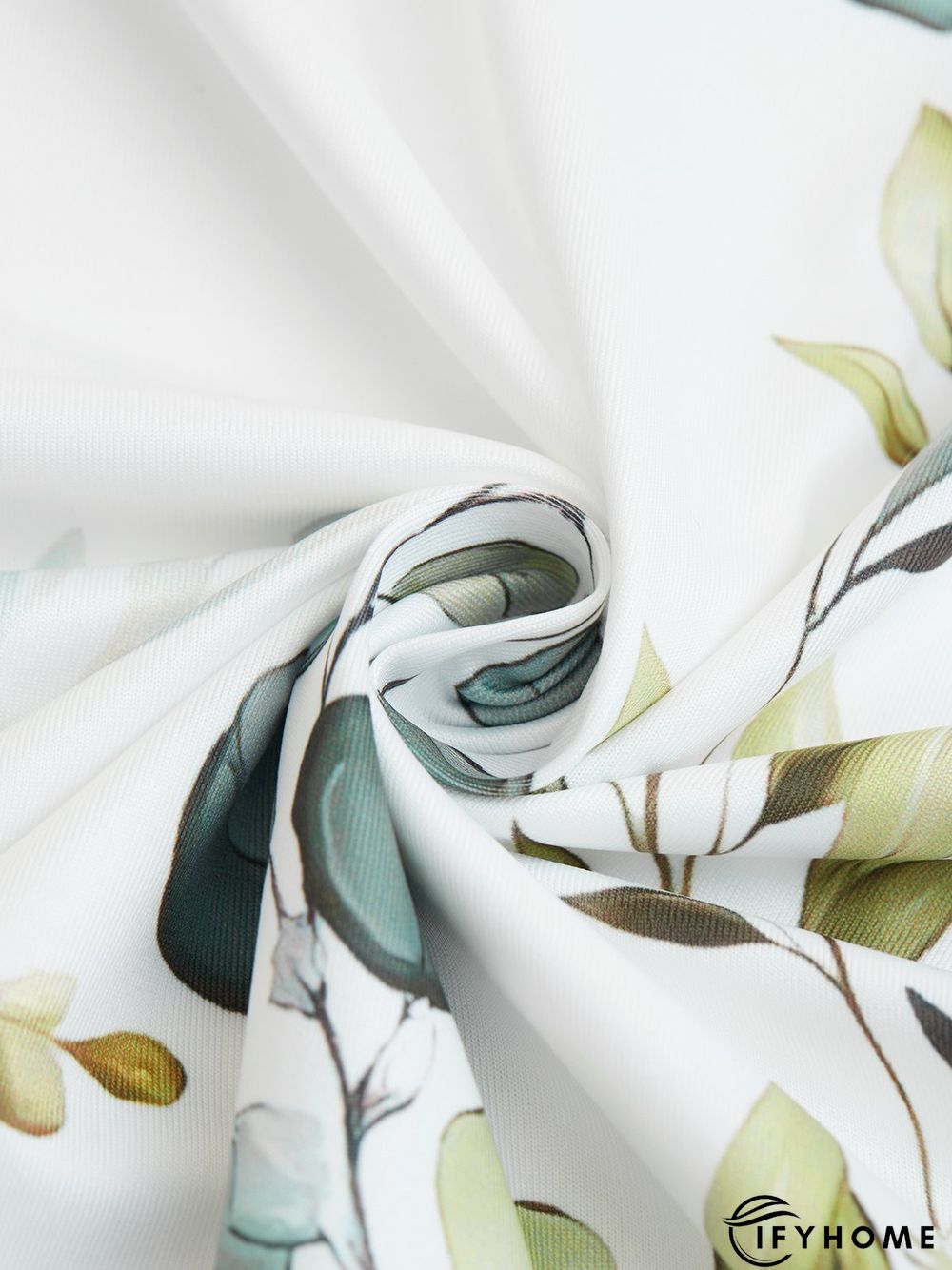 Leaves V neck Casual Short Sleeve T-Shirt | IFYHOME