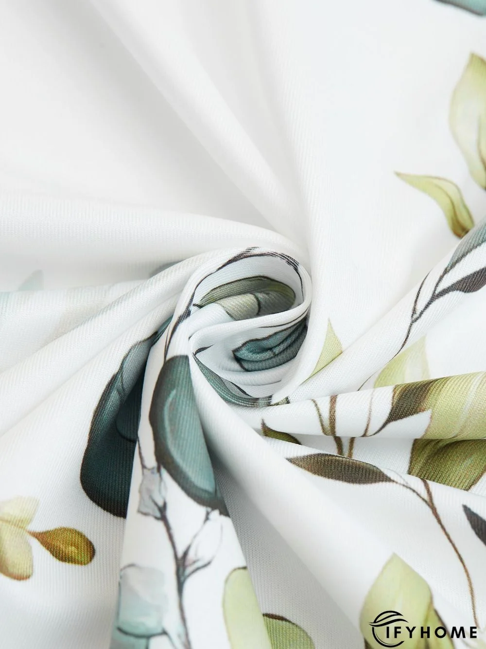 Leaves V neck Casual Short Sleeve T-Shirt | IFYHOME