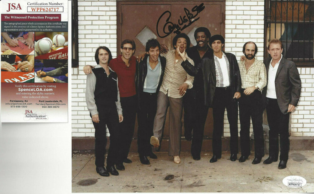 Gary US Bonds autographed 8x10 East St Band  Photo Poster painting with Bruce  JSA Certified