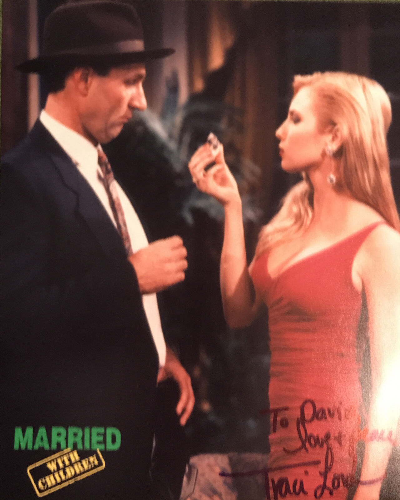 VERY RARE! 11x14 Married with Children Screen Photo Poster painting Signed by Traci Lords