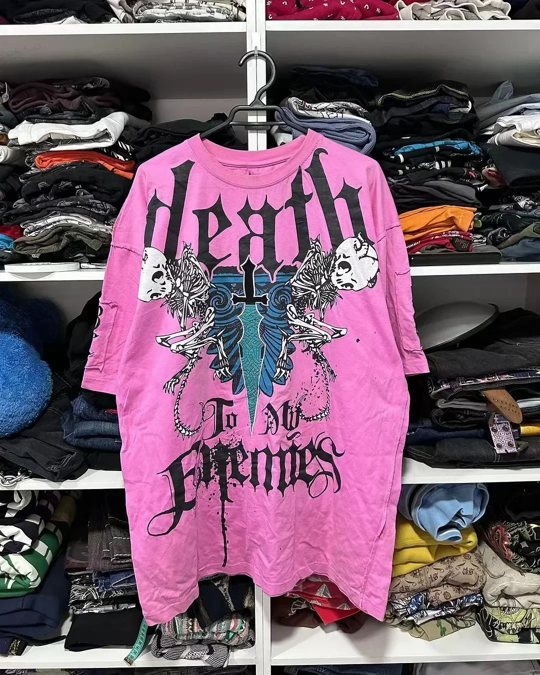 Claimyourwin men fall wear Y2K Gothic Clothing Affliction T Shirt Men Skull Graphic New Harajuku Round Neck Oversized T-Shirt Short Sleeve Tops Street Wear