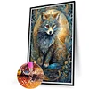 (40*60cm)Black Wolf - Full Round Drill Diamond Painting