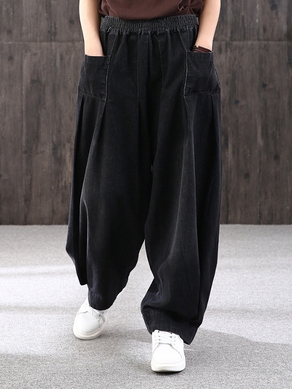 Loose Oversize Vintage Literary Carpet Jeans