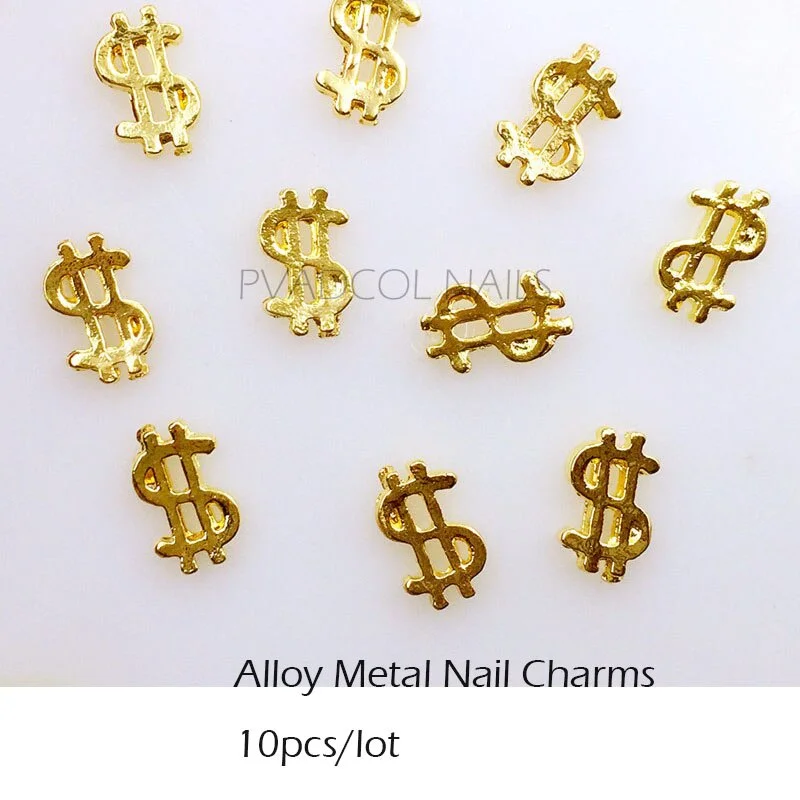 Money Dollar Sign Nail Art Stickers Decal Self Adhesive 3D Manicure Tips Decals Decoration Tool-Nail Inspo