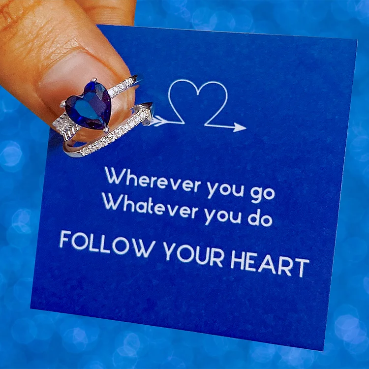For Daughter - Follow Your Heart Arrow Ring