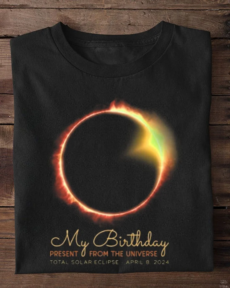 Birthday Solar Eclipse Shirt 2024 April 8