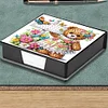 Diamond Painting PU Bear Notecard Box with 160 Sheets of Paper