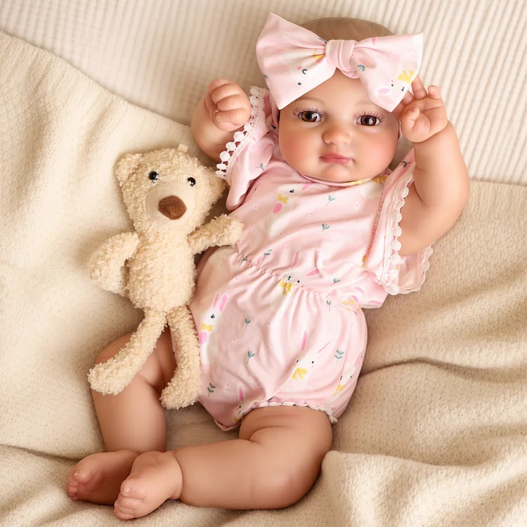 Babeside Quiet Reborn Baby Piper 20'' Little Infant Girl Best Gift for Kids