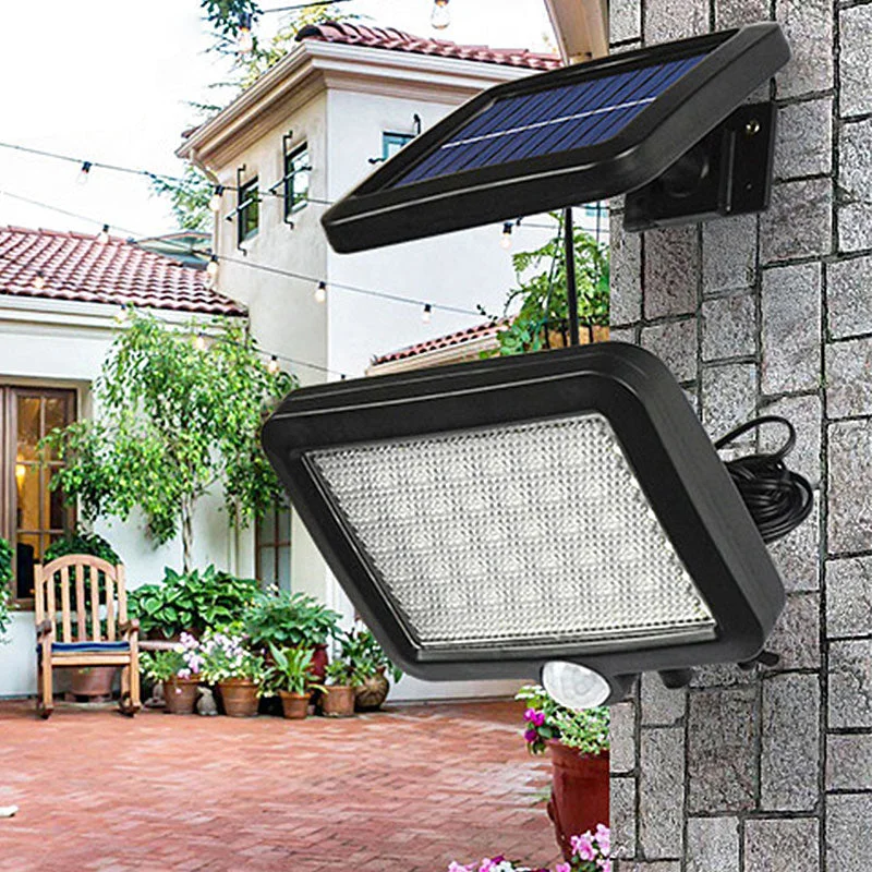 56 LED Outdoor Solar Wall Light PIR Motion Sensor Solar Lamp Waterproof Infrared Sensor Garden Light
