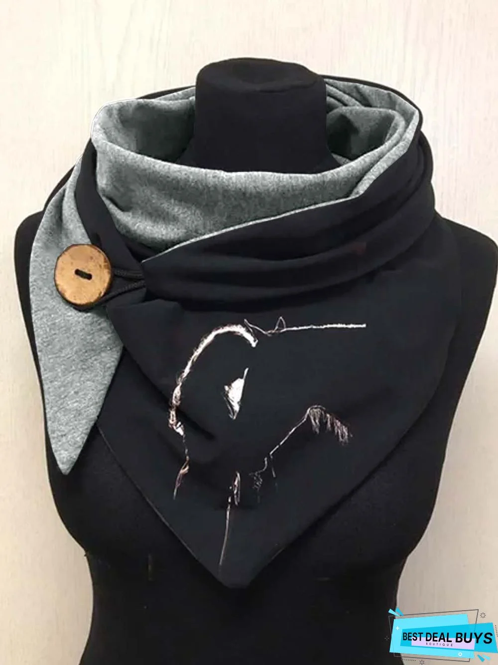 Horse print scarf