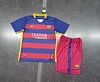 Joyfball 2015/2016 Kids Size Retro Barcelona Home Football Shirt 1:1 Thai Quality