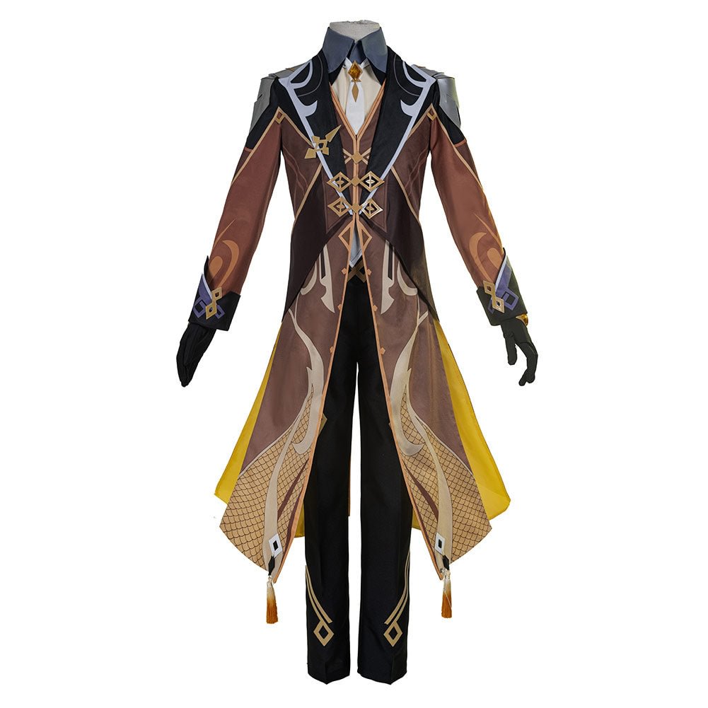 Genshin Impact Zhongli Kostüm Cosplay Halloween Karneval Kostüm