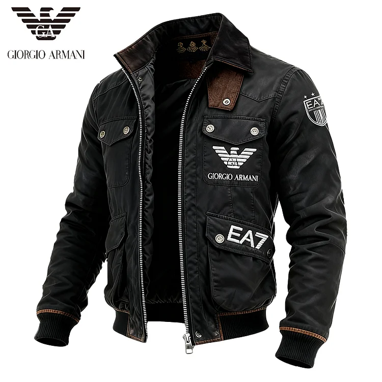 Męska ocieplana kurtka zimowa Armani&reg; z polaru