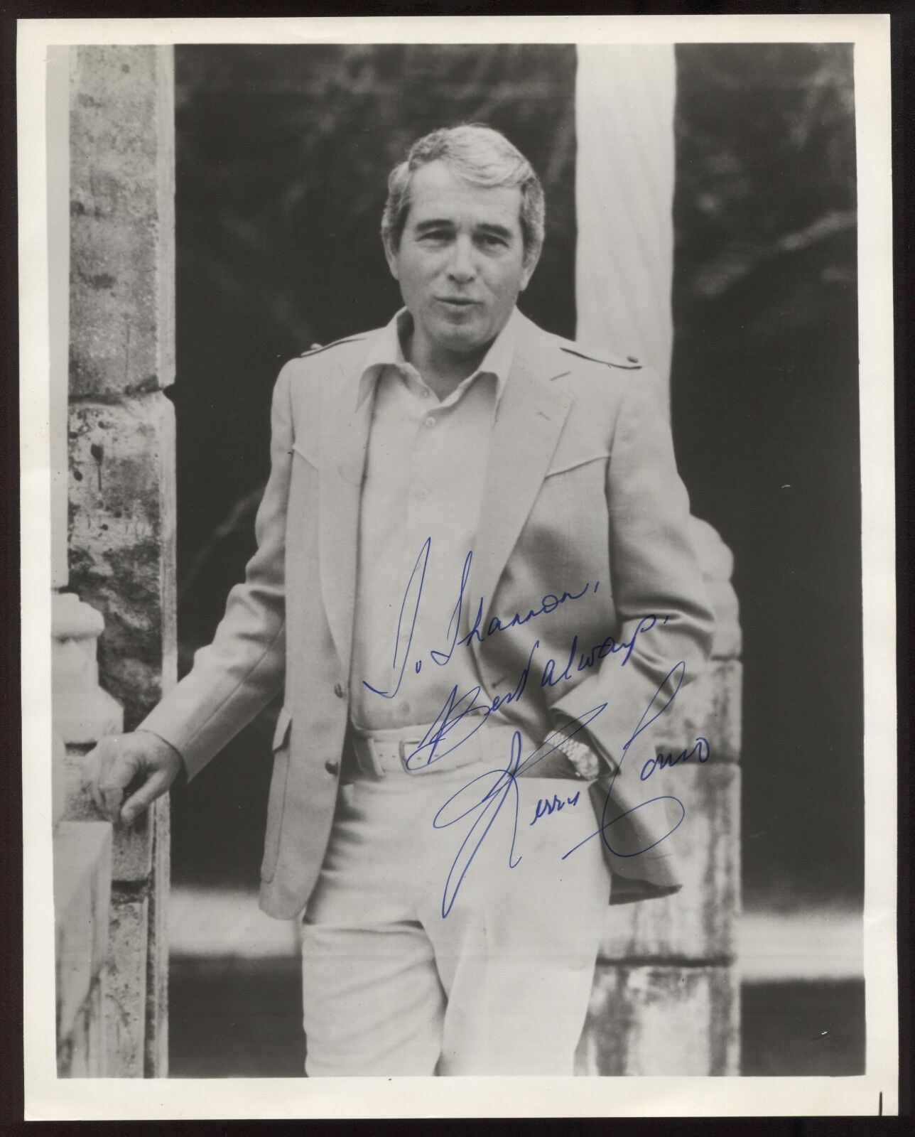 Perry Como Signed 8x10 Photo Poster painting Signature Vintage Autographed