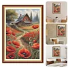 (US Local)Poppy-11CT Stamped Cross Stitch Kit(40x60cm)