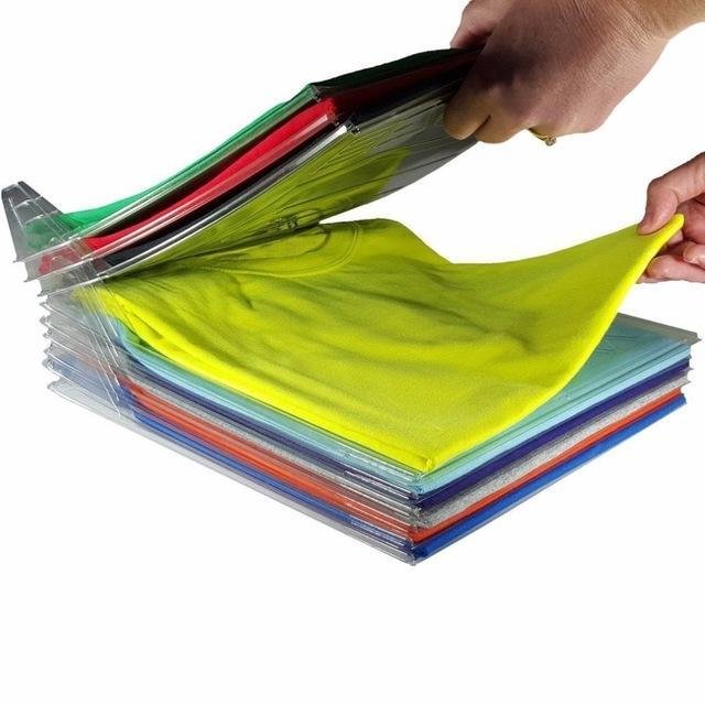 10 Layer Clothes Storage Board Fold Clothing Organizer