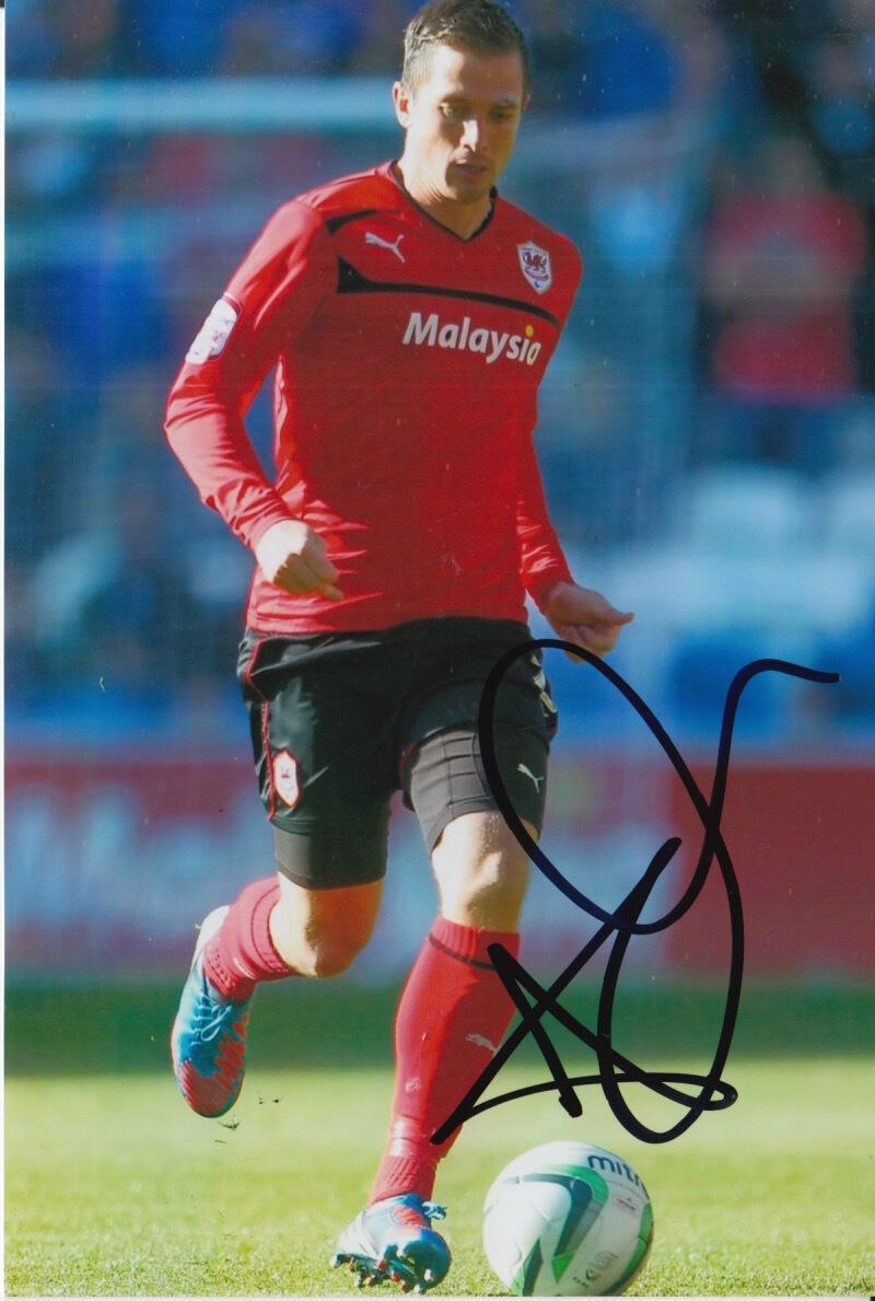 CARDIFF CITY HAND SIGNED ANDREW TAYLOR 6X4 Photo Poster painting 6.