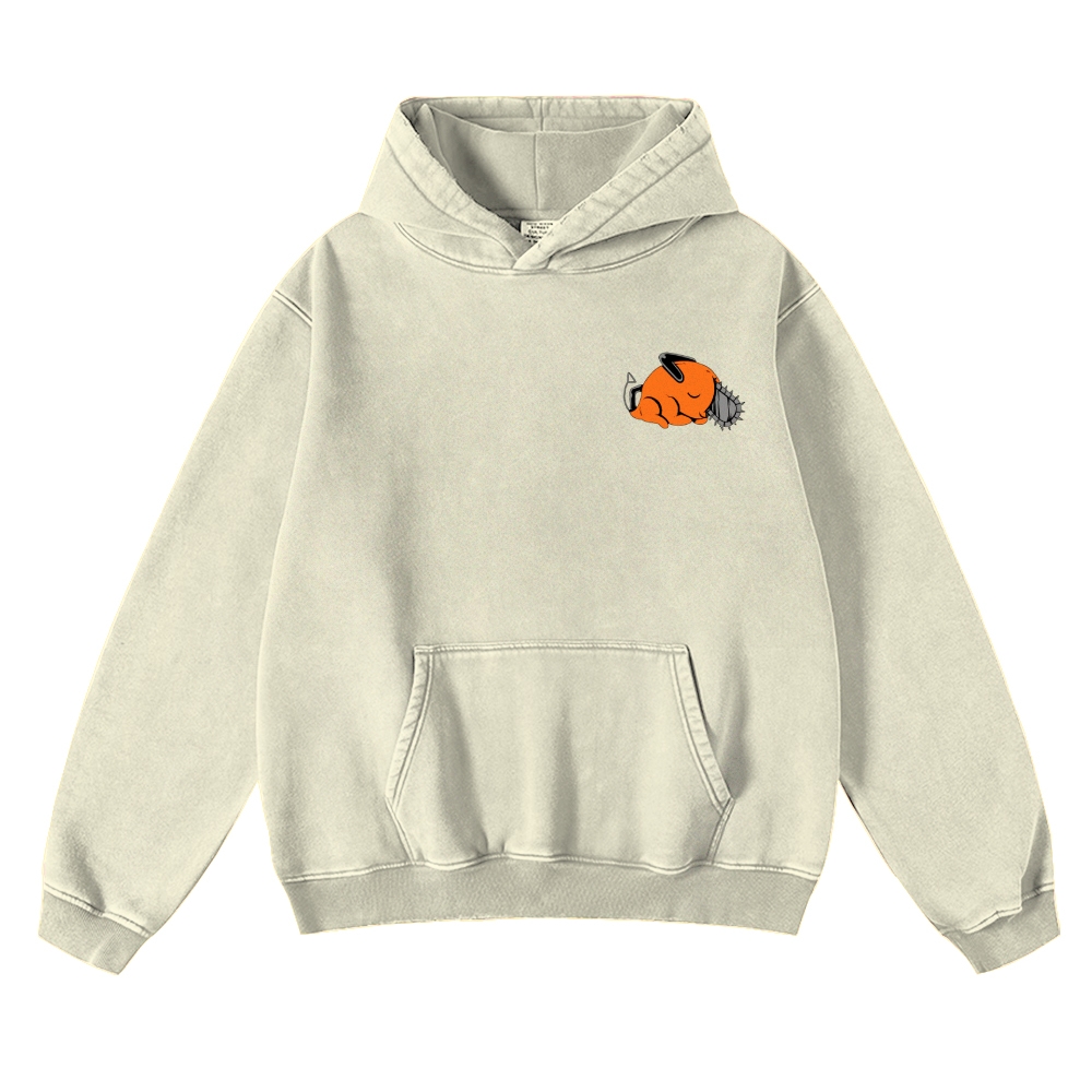 Chainsaw Man washed unisex anime hoodie