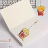 6Pcs DIY Diamond Painting Hamburger Keychain