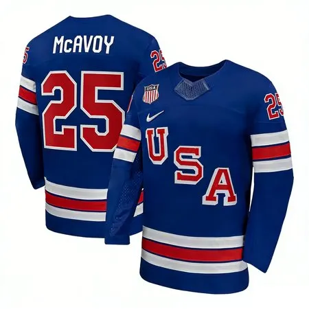 Youth USA Hockey #25 Charlie Mcavoy Royal 2026 Home Replica Jersey