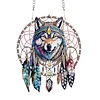 Acryl Traumfänger Wolf - 5d DIY Handwerk Anhänger
