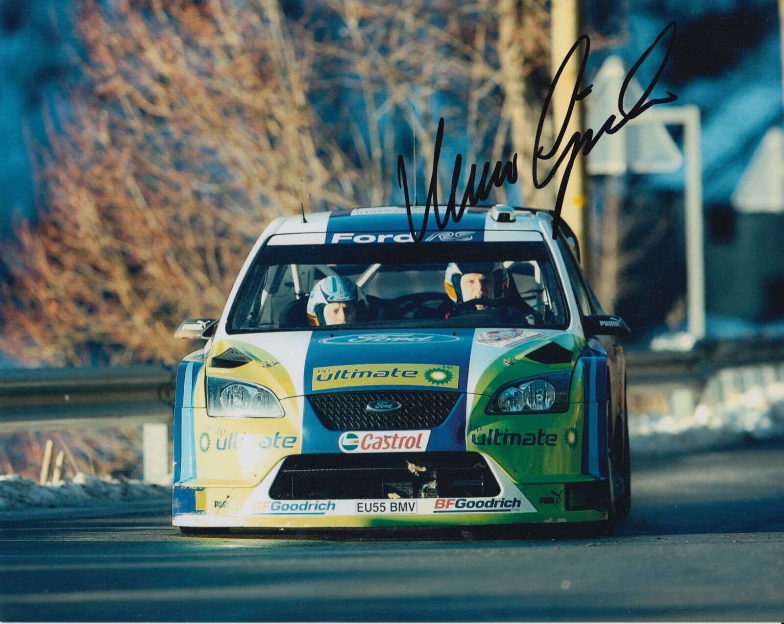 Marcus Gronholm Hand Signed 10x8 Photo Poster painting - Rally Autograph.