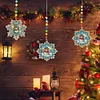 3Pcs Winter Christmas Diamond Painting Suncatcher Hanging Pendant