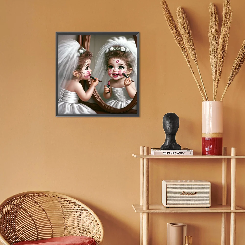 Diamond Painting - Full Round Drill - Girl(Canvas|30*30cm)