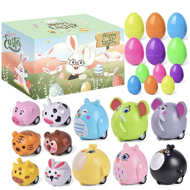 Easter Eggs Filled With Pull-Back Construction Vehicles | 168DEAL