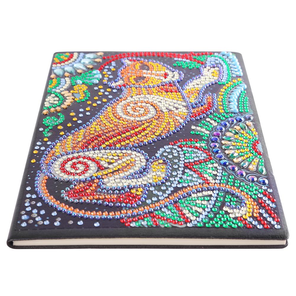 

Leopard-DIY Creative Diamond 50 Pages A5 Notebook, 501 Original