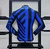 2024-2025 Player Version Inter Milan Home Long Sleeve Football Shirt 1:1 Thai Quality