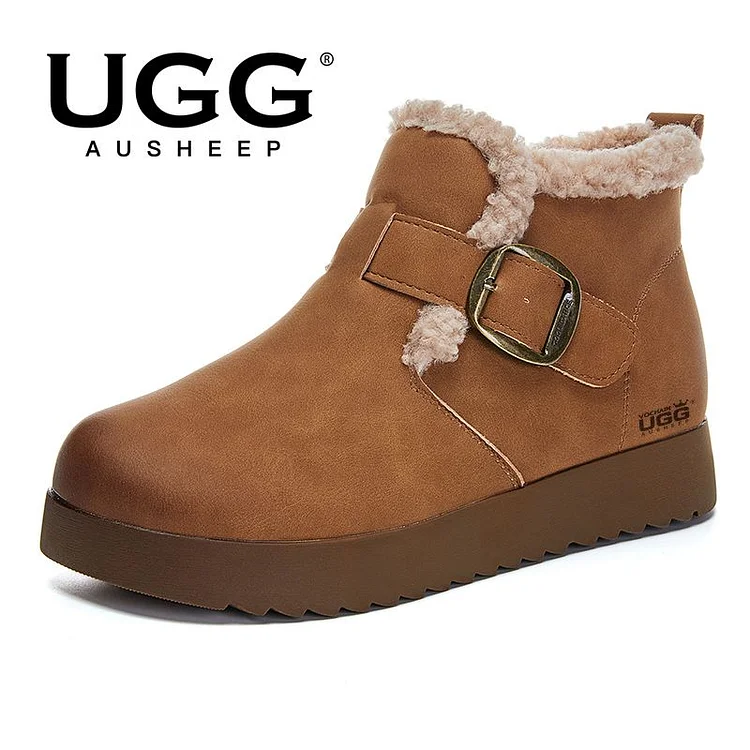 AUSHEEP UGG women's winter leisure warm lambswool snow boots